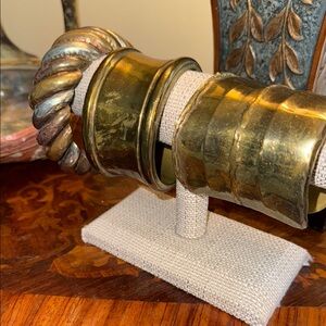 Elegant Gold-Toned Bracelet Set